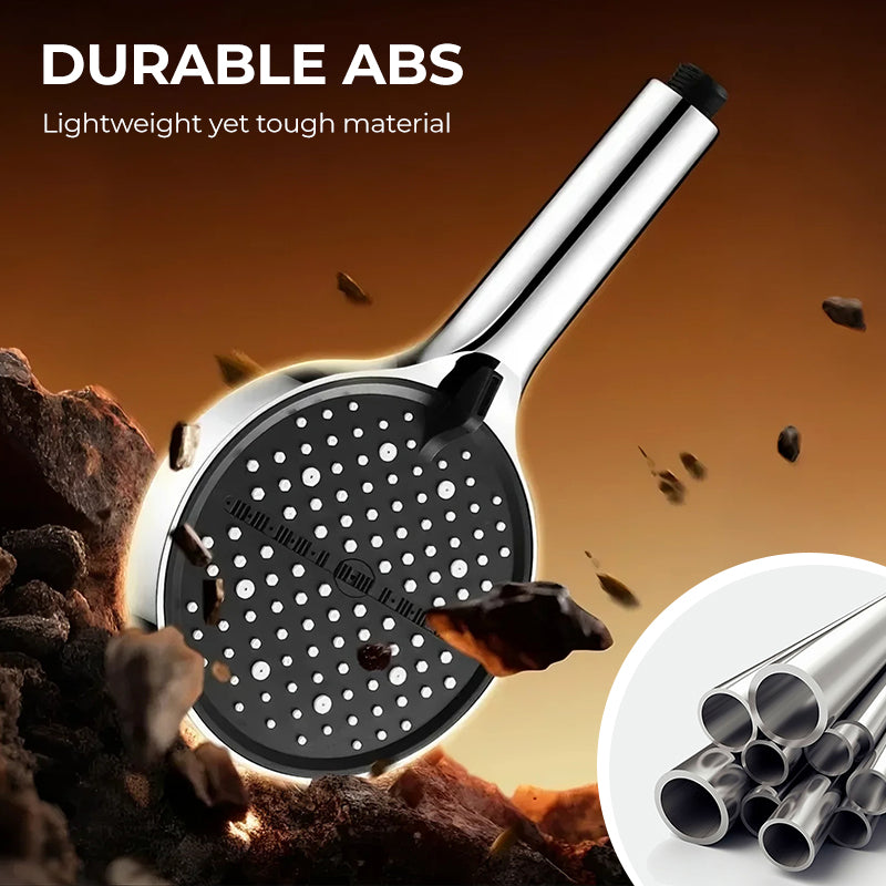 🚿 High-Pressure Adjustable Rainfall Shower Head – 360° Tilt 💧